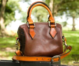 Cajun Speed Purse – Herman Oak Leather & Louisiana Alligator