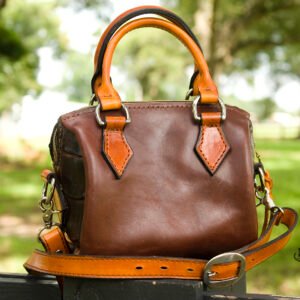 Cajun Speed Purse – Herman Oak Leather & Louisiana Alligator
