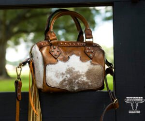 Cajun Speed Purse (Hair-On Cowhide + Bronze Studs Edition)