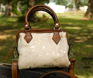 Cajun Speed – Hair-on Cowhide with Gold Metallic Edition