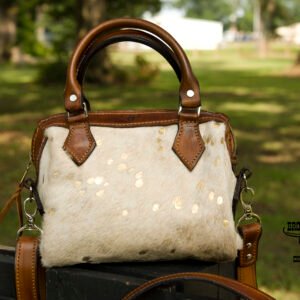 Cajun Speed – Hair-on Cowhide with Gold Metallic Edition