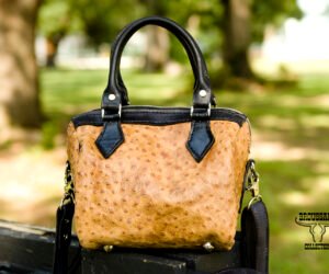 Cajun Speed – Embossed Ostrich & Full Grain Leather