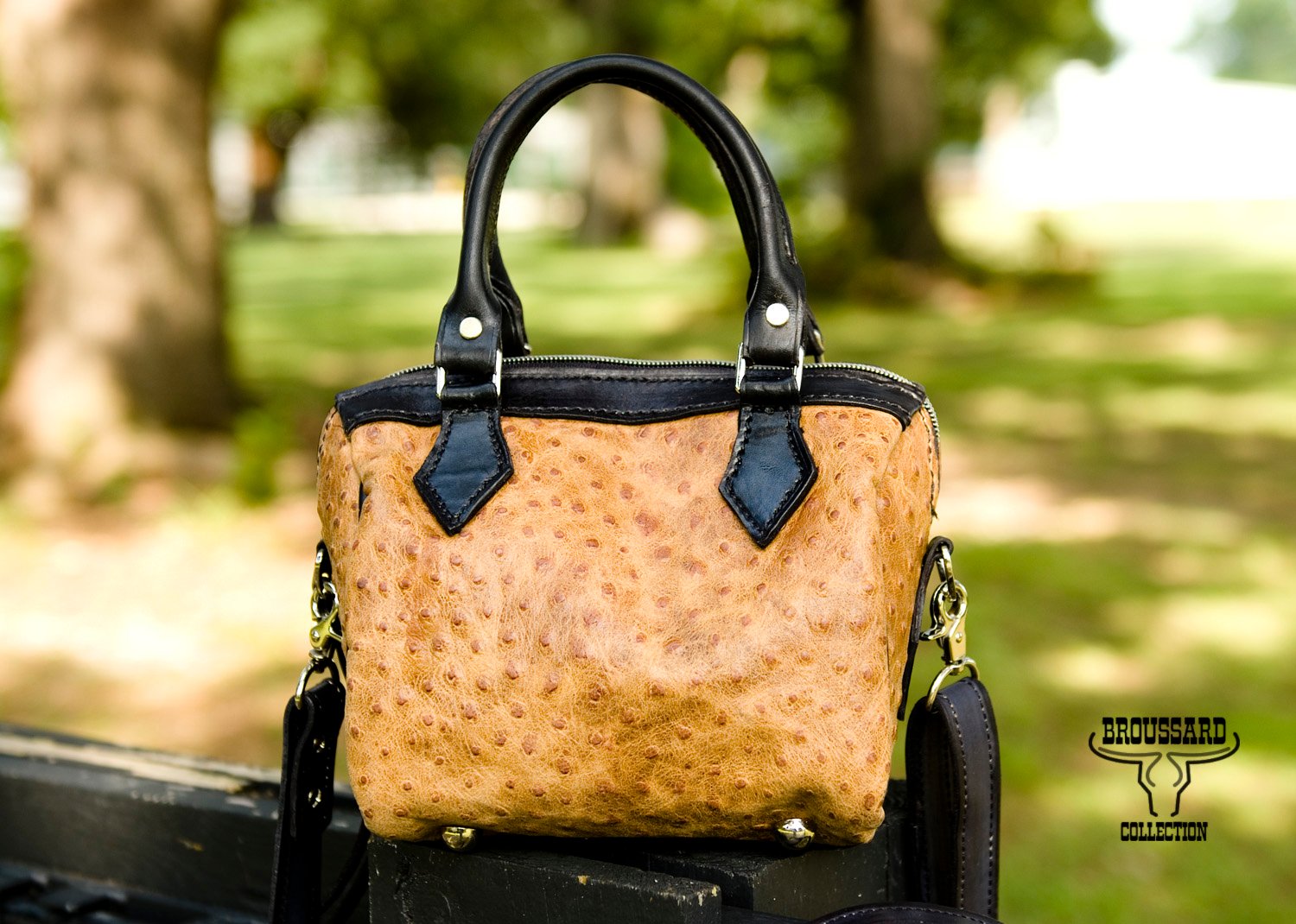 Cajun Speed – Embossed Ostrich & Full Grain Leather