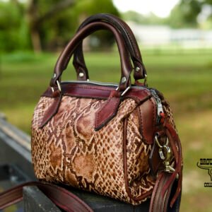 Cajun Speed – Snake Embossed Leather with Mahogany Full Grain Accents