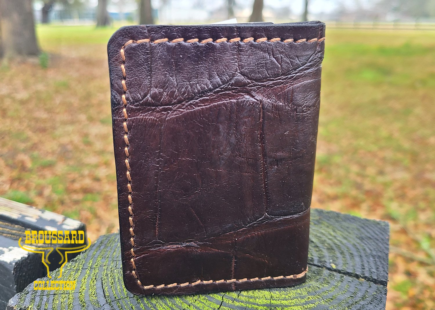 Handcrafted Alligator Skin Wallet - Image 2