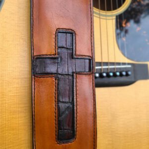 The Bayou One™ – Handcrafted Guitar Strap – Redeemed Cross