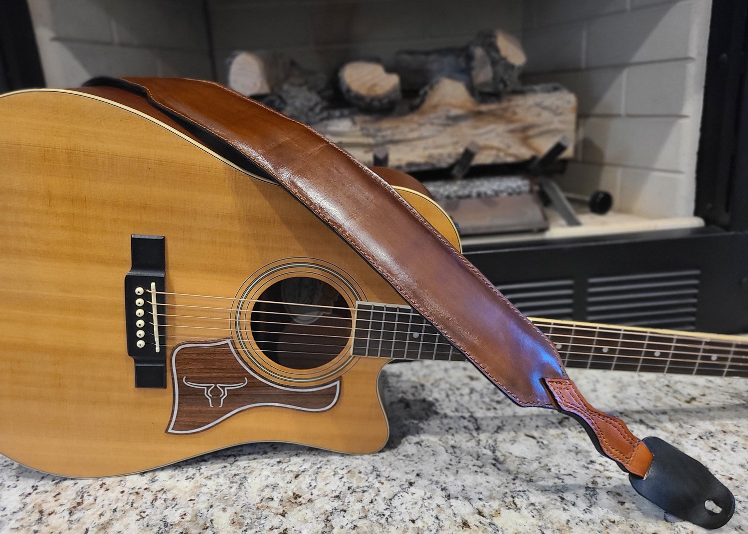 The Bayou One™ – Handcrafted Guitar Strap – Saddleback