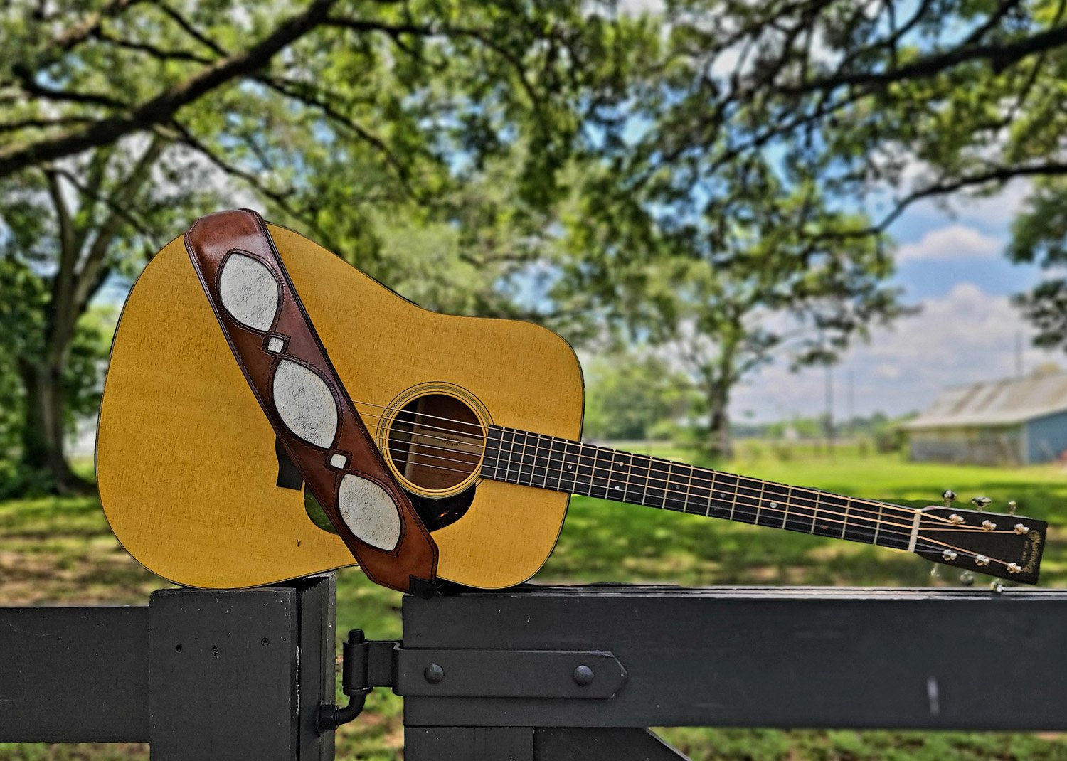 The Bayou One™ – Handcrafted Guitar Strap – Redeemed - Image 2